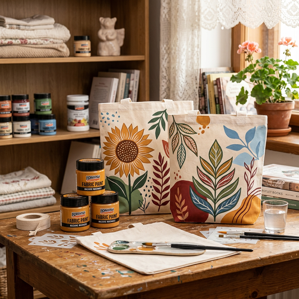 Barva na světlý a tmavý textil PENTART 50 ml ORANŽOVÁ