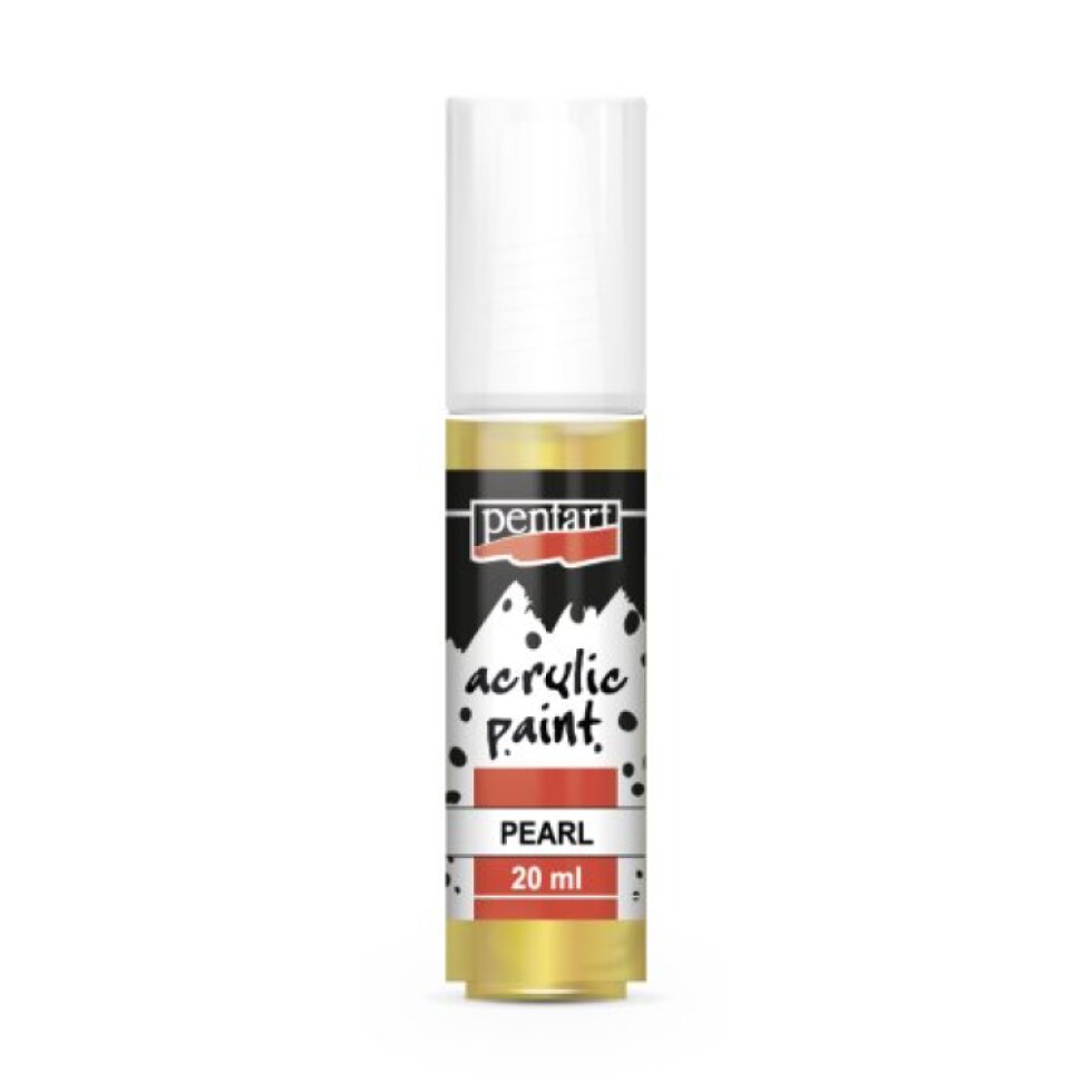 Akrylová barva perleťová PENTART 20 ml ŽLUTÁ