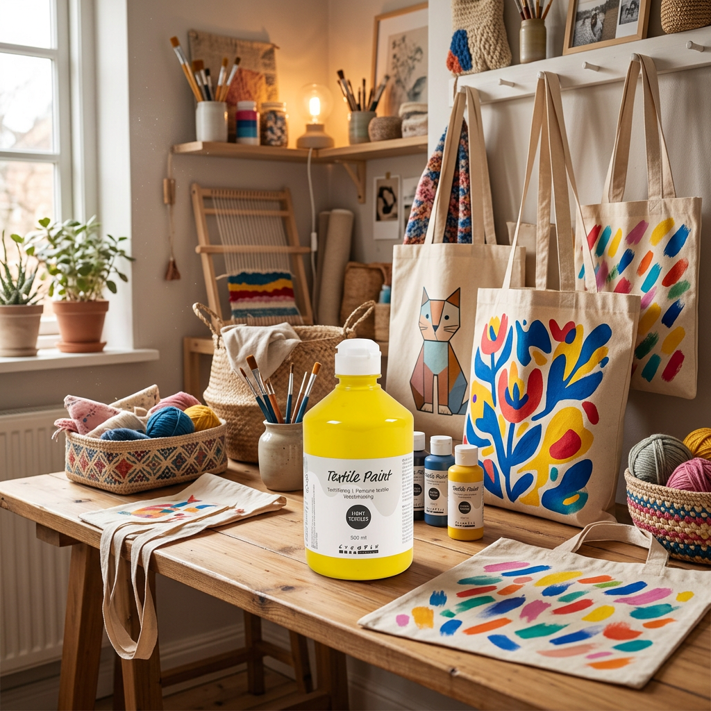 Barva na textil CREATIV 500 ml PRIMÁRNÍ ŽLUTÁ