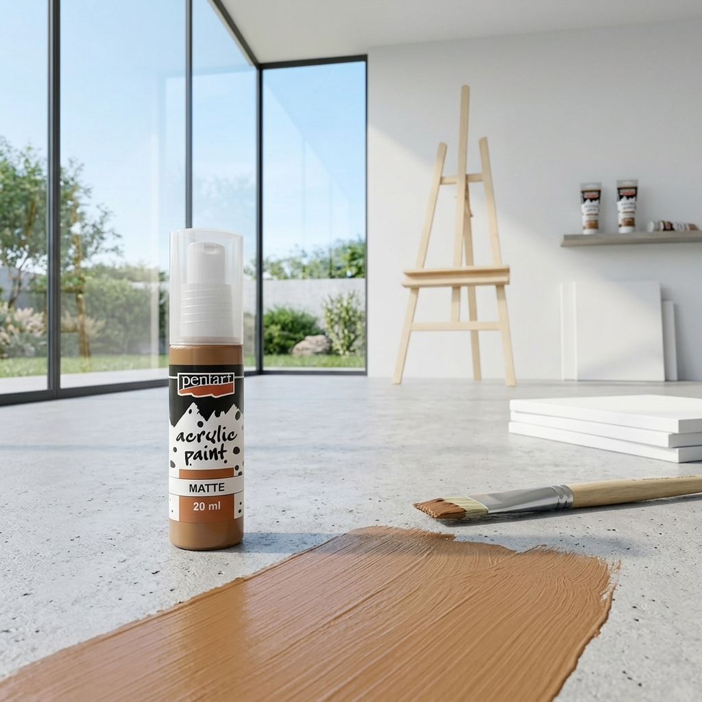 Akrylová barva matná PENTART 20 ml SVĚTLÁ HNĚDÁ