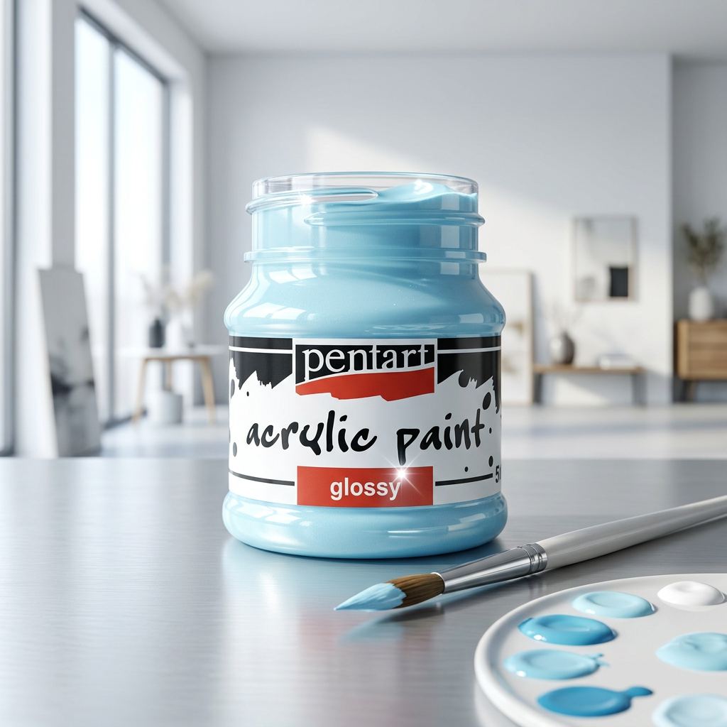 Akrylová barva lesklá PENTART 50 ml LEDOVÁ MODRÁ