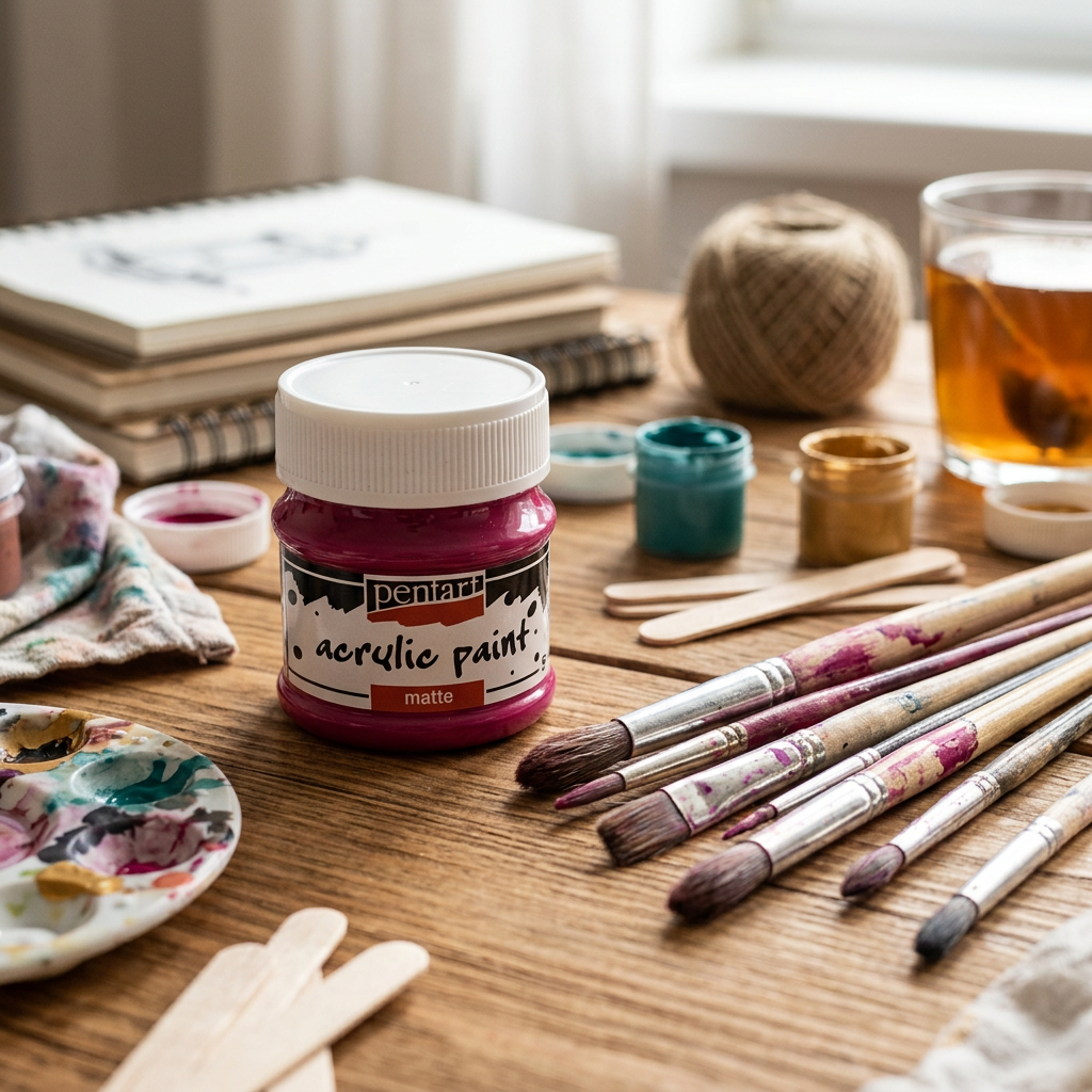 Akrylová barva matná PENTART 50 ml MAGENTA