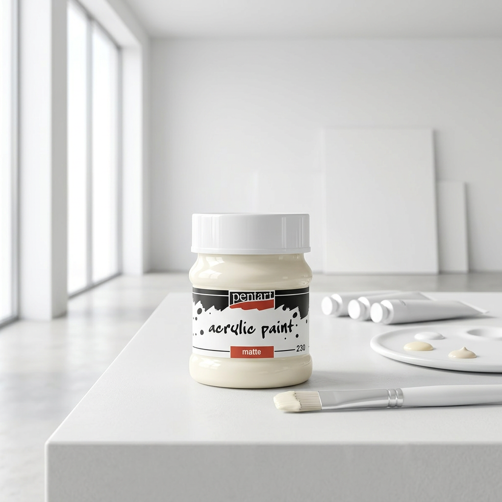 Akrylová barva matná PENTART 230 ml SLONOVINOVÁ