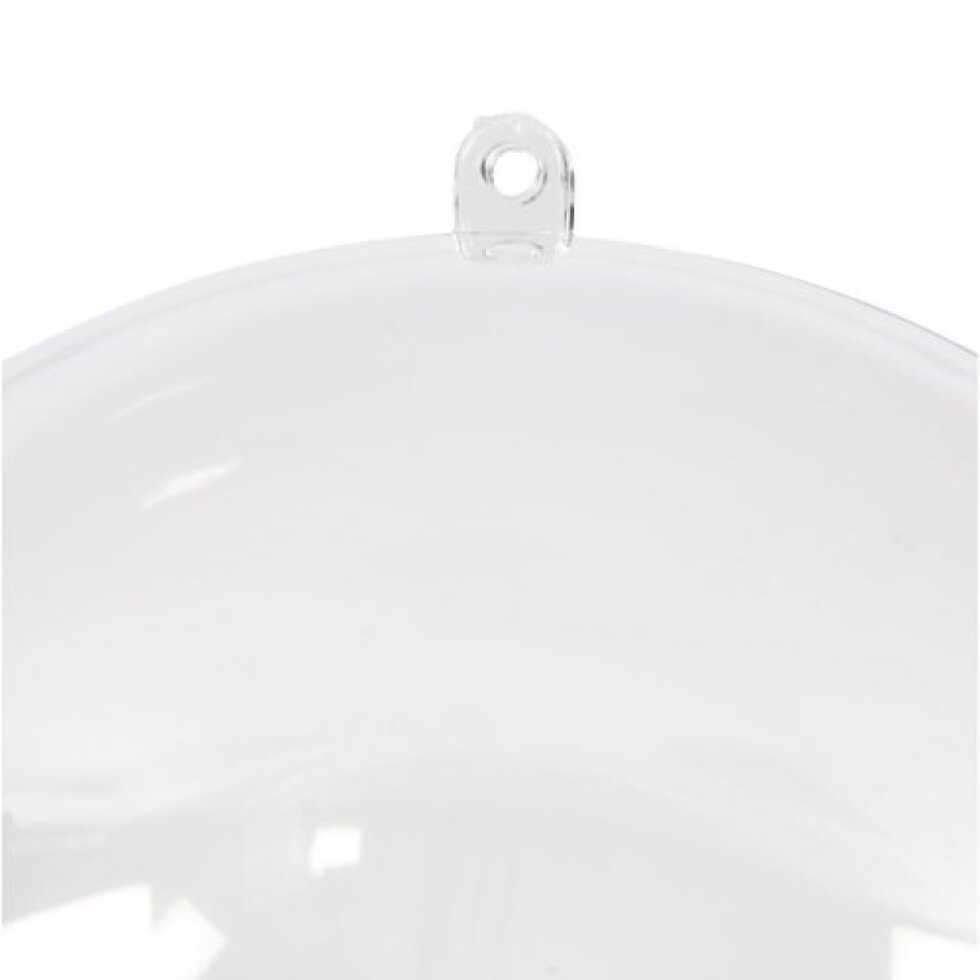 Vánoční plastová baňka , průměr 13,6 cm, transparentní
