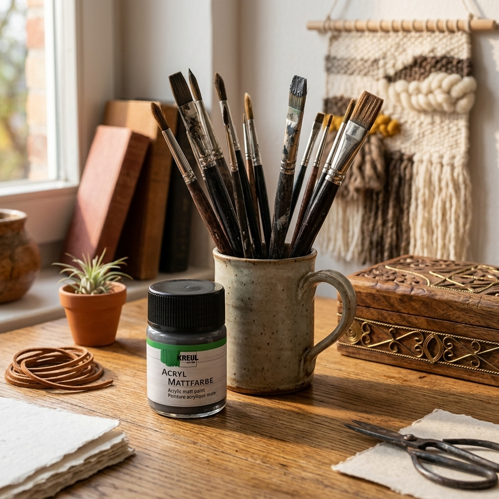 Akrylová barva matná KREUL 50 ml GRAFITOVÁ ŠEDÁ