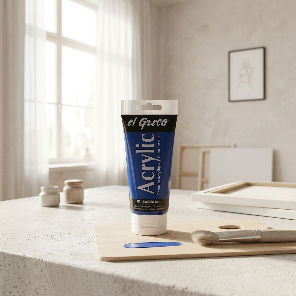 Akrylová barva EL GRECO 150 ml TMAVÁ KOBALT MODRÁ