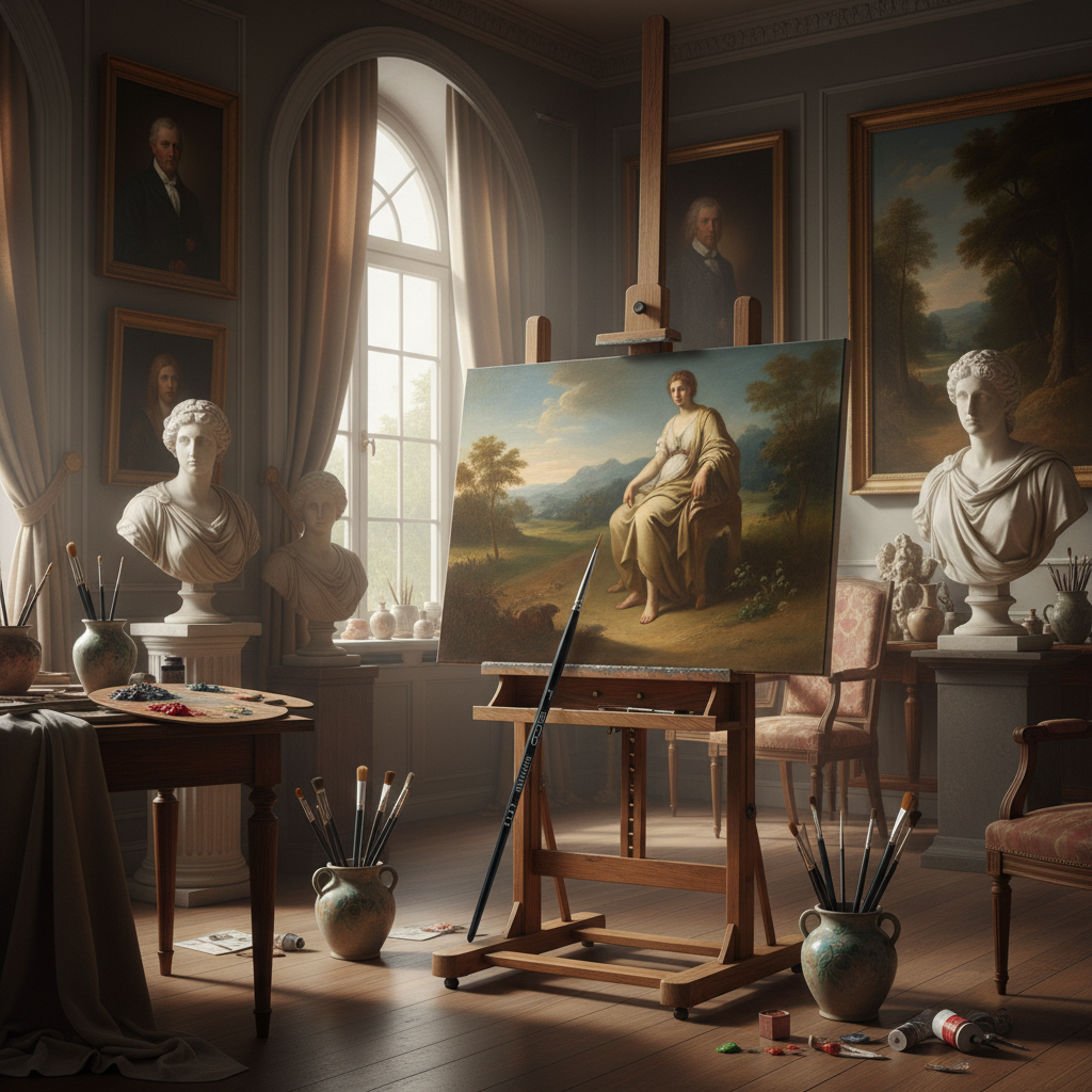 Štětec na akvarel ELCO PINSEL - zlatý syntetický vlas - vel. 1