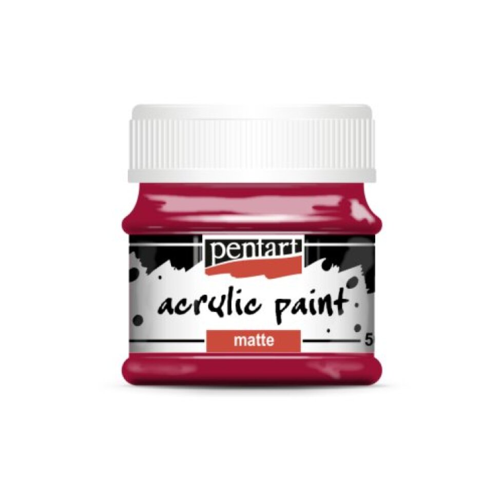 Akrylová barva matná PENTART 50 ml ČERVENÉ VÍNO