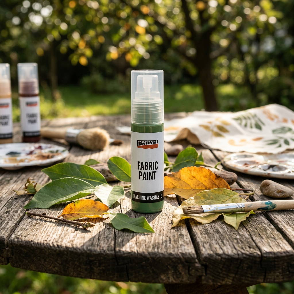 Barva na světlý a tmavý textil PENTART 20 ml BOROVICOVÁ ZELENÁ