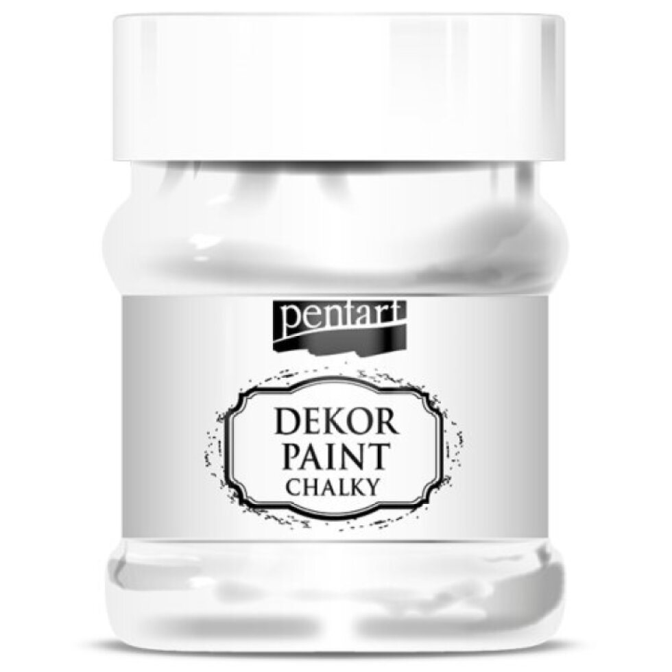 Křídová a dekorační barva PENTART 230 ml BÍLÁ