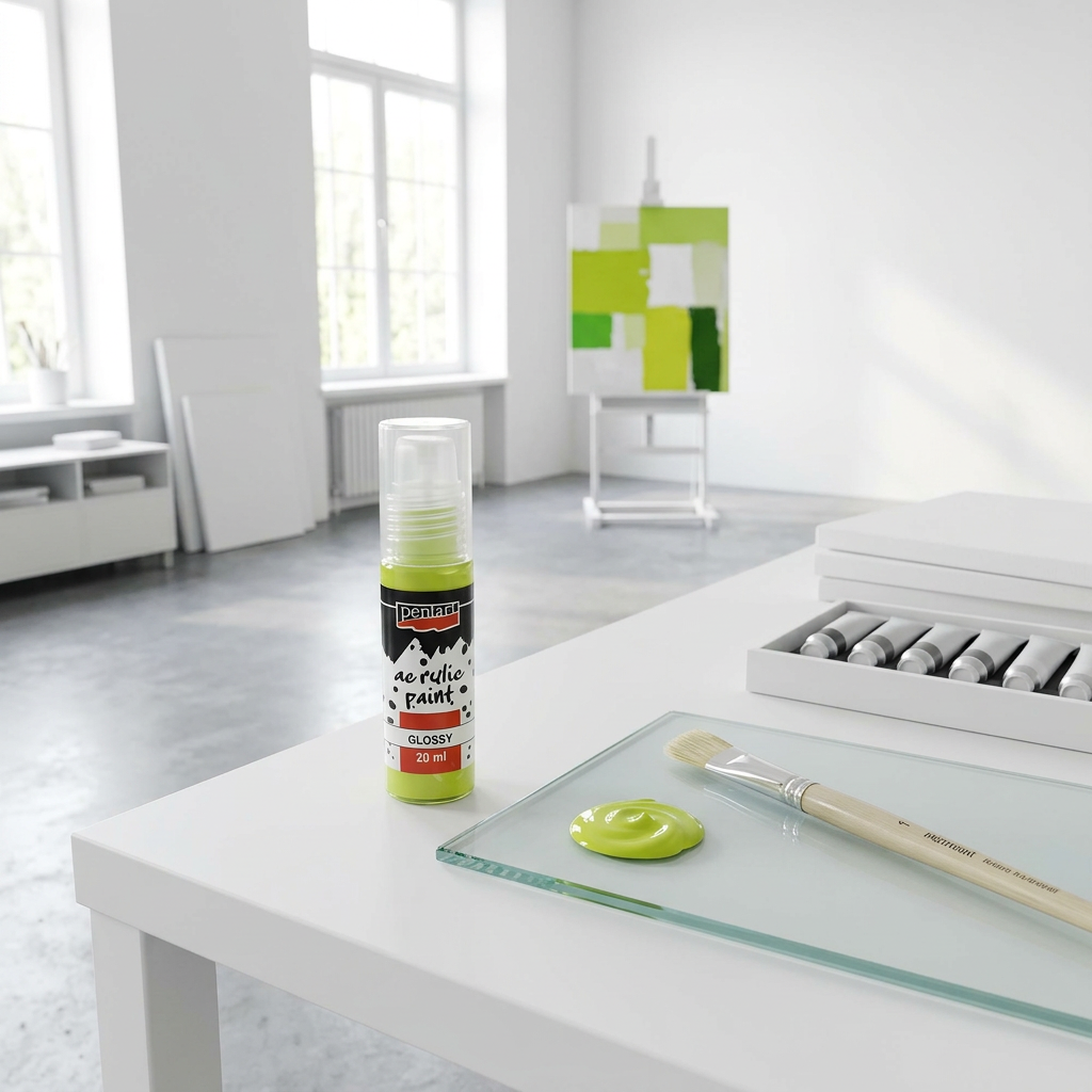 Akrylová barva lesklá PENTART 20 ml LIMETKOVÁ