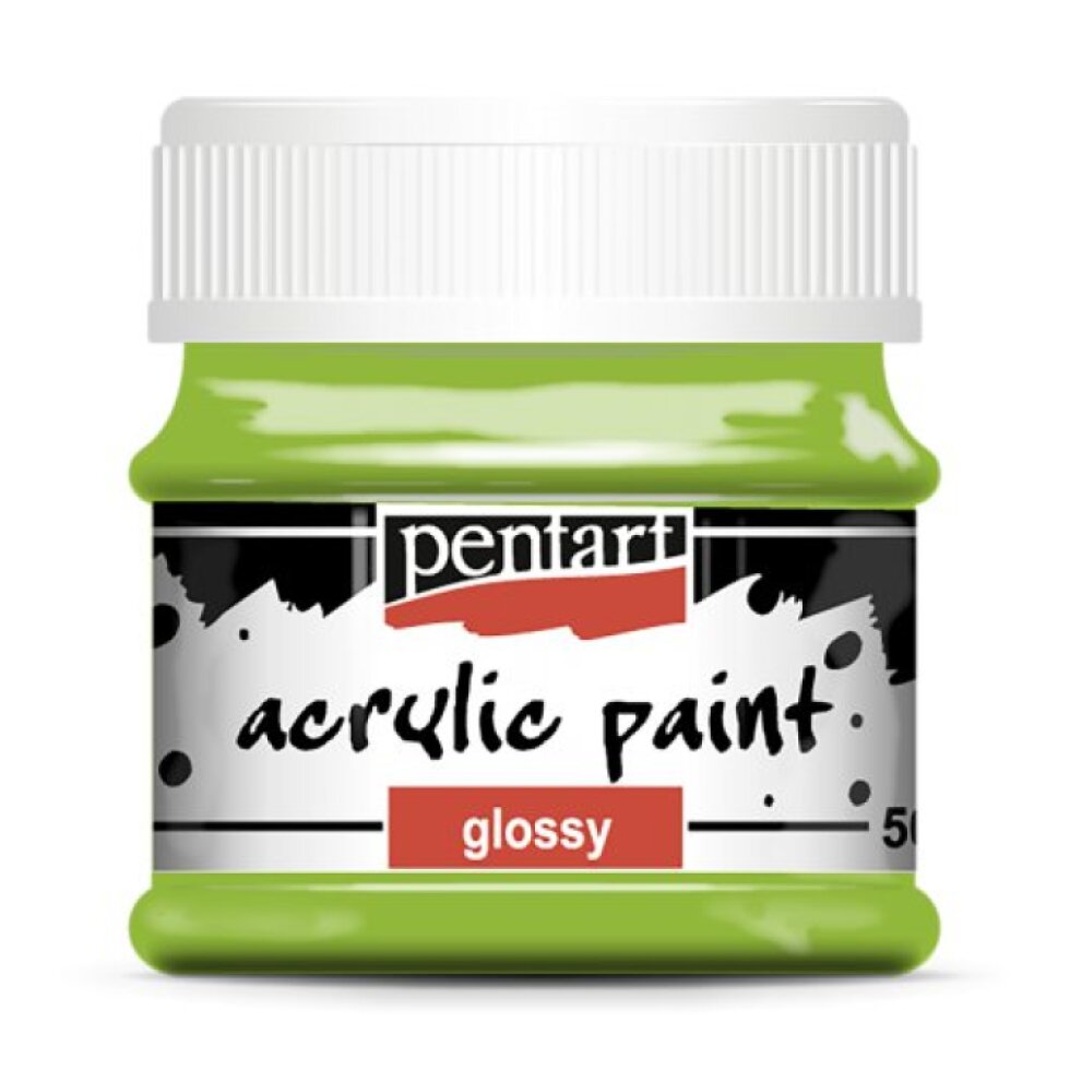 Akrylová barva lesklá PENTART 50 ml ZELENÁ JABLKO