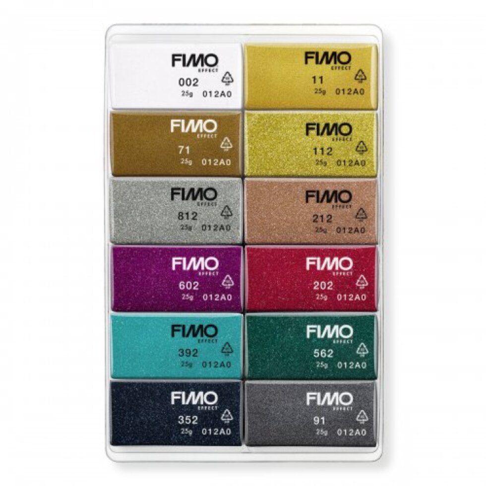 FIMO Efekt SPARKLE sada 12 barev 25 g