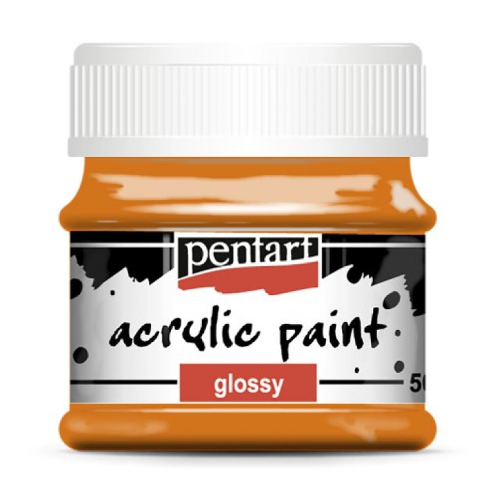 Akrylová barva lesklá PENTART 50 ml ORANŽOVÁ