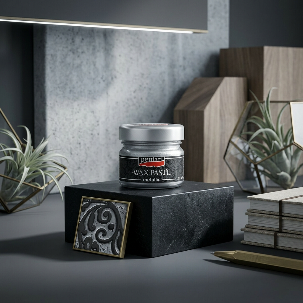 Vosková pasta metalická PENTART 20 ml STŘÍBRNÁ