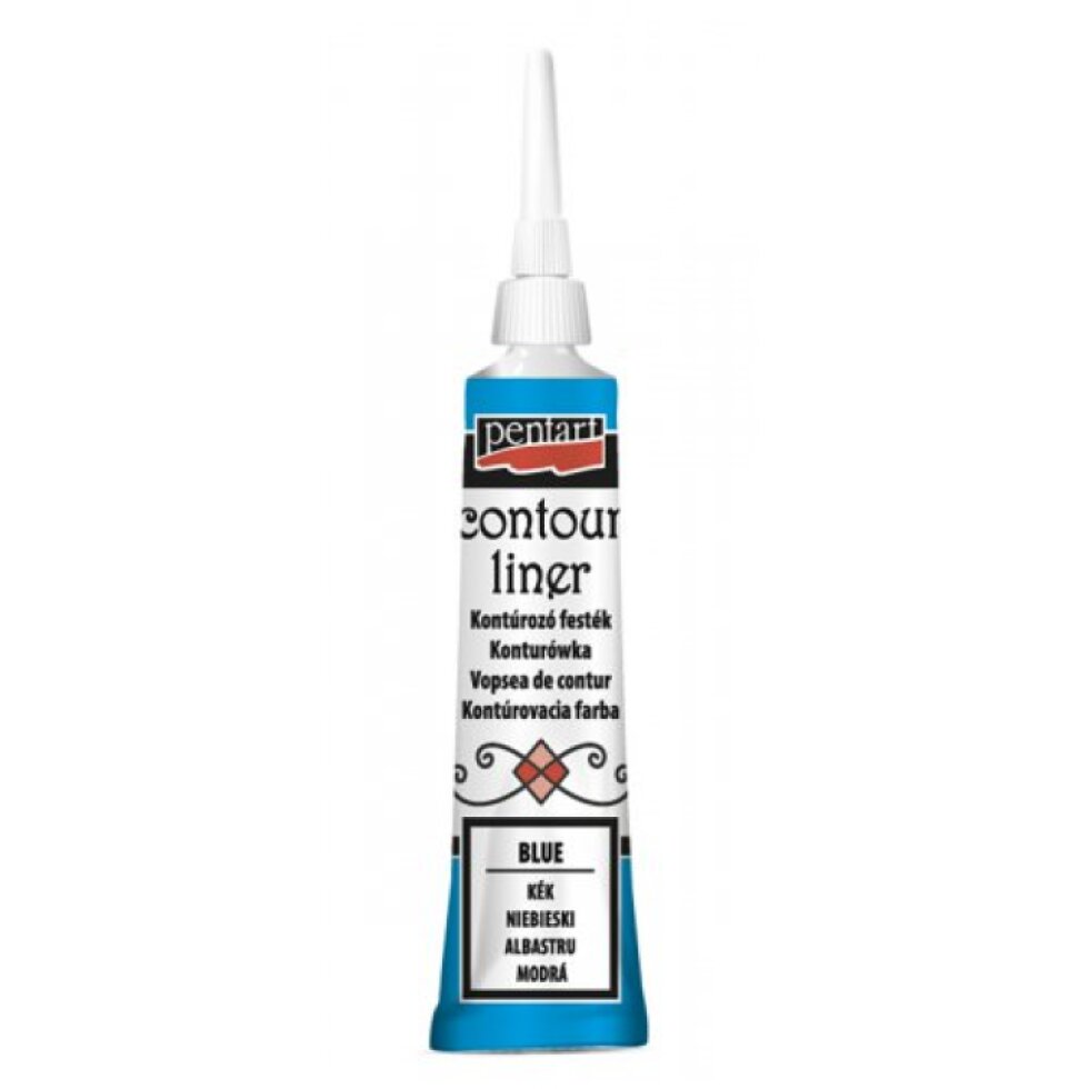 Konturovací liner univerzální PENTART 20 ml MODRÁ