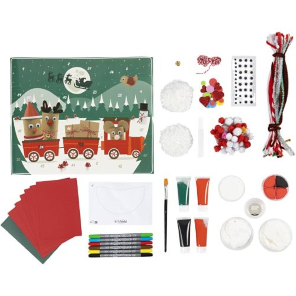 Adventní kalendář z recyklovaných materiálů