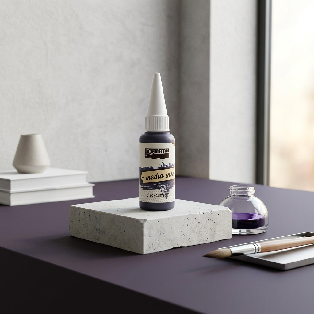 Alkoholový inkoust MEDIA INK PENTART 20 ml ČERNÝ RYBÍZ