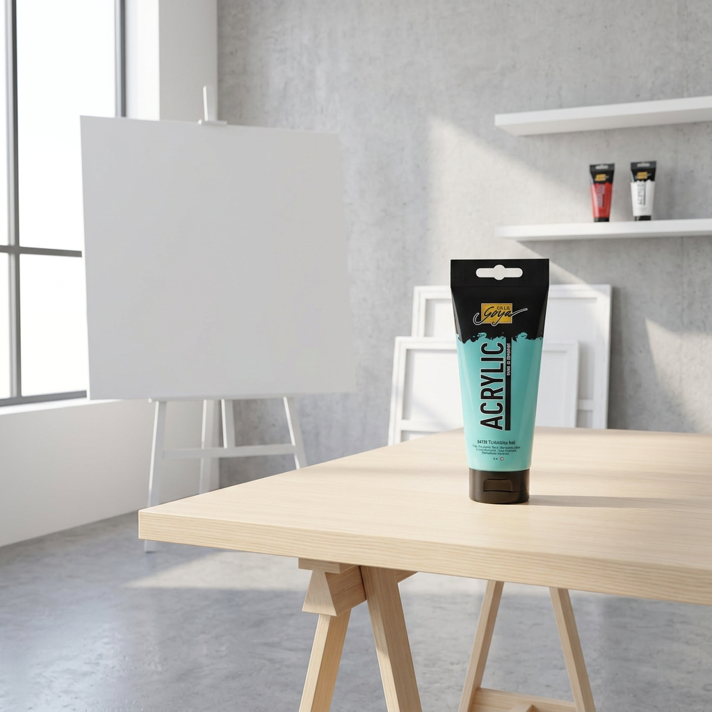 Akrylová barva SOLO GOYA 100 ml SVĚTLE TYRKYSOVÁ
