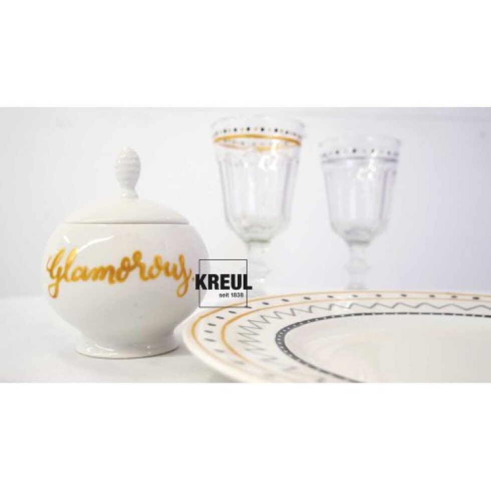 Sada Fixy na sklo a porcelán KREUL GLAMOUR 4 barvy