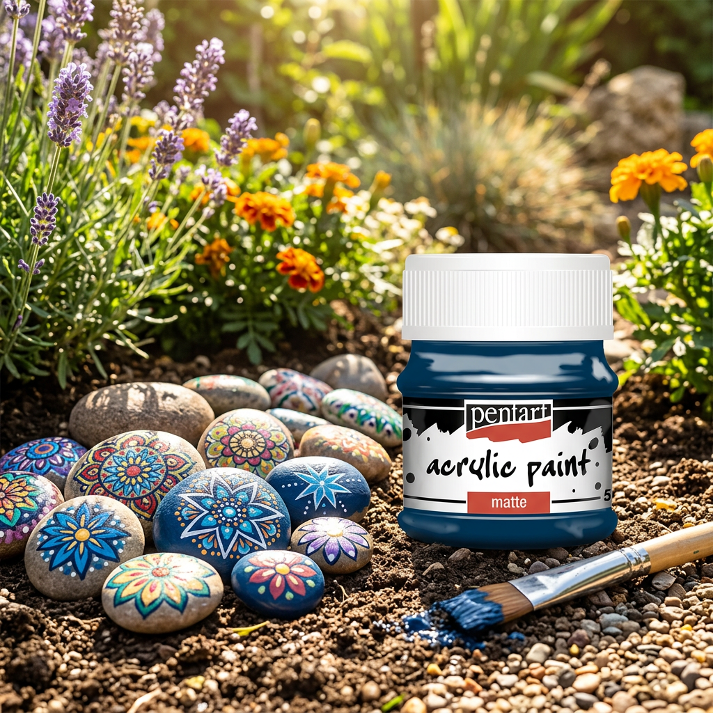 Akrylová barva matná PENTART 50 ml INDIGO MODRÁ