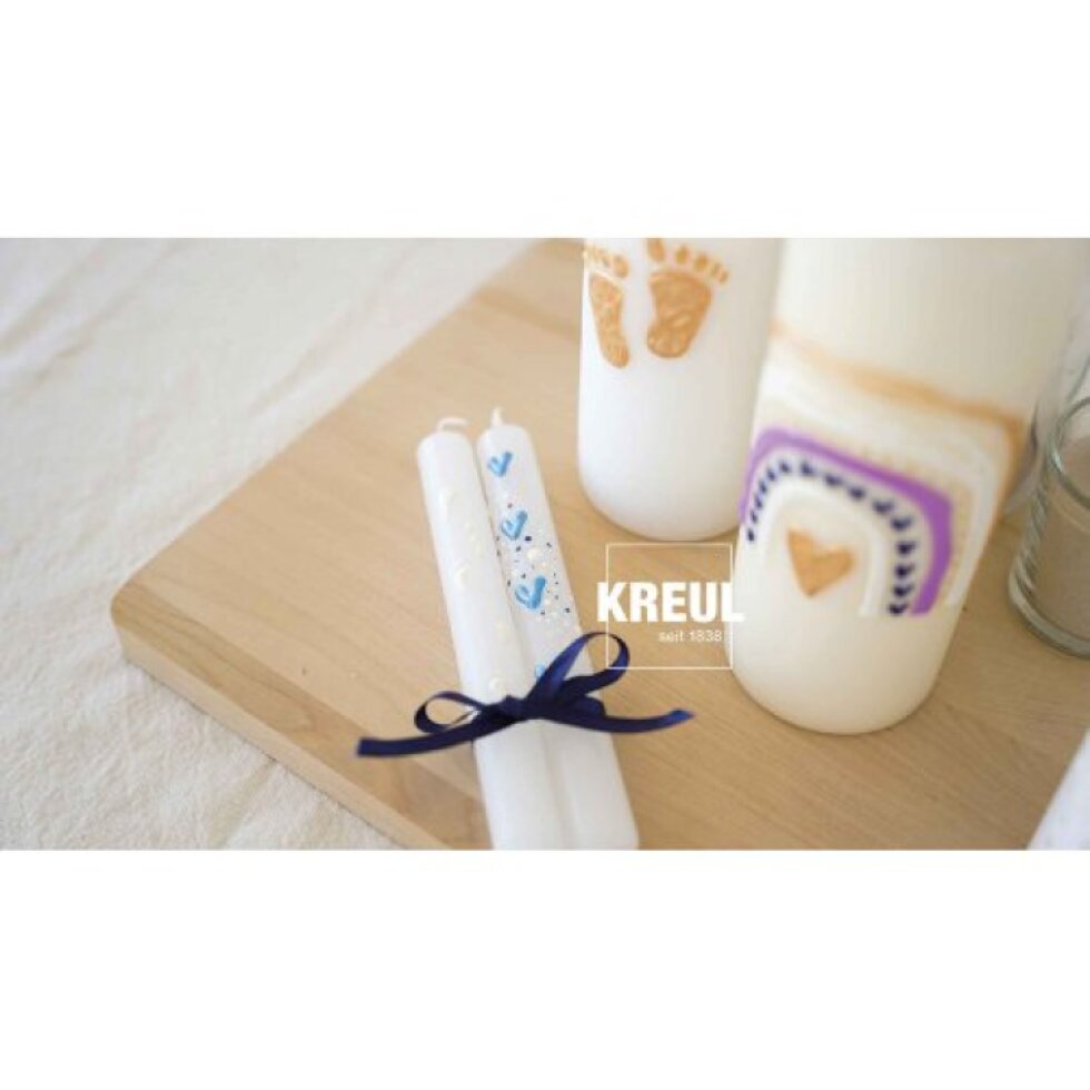Sada CANDLE PEN KREUL voskové pero pro malování svíček HELLO BABY