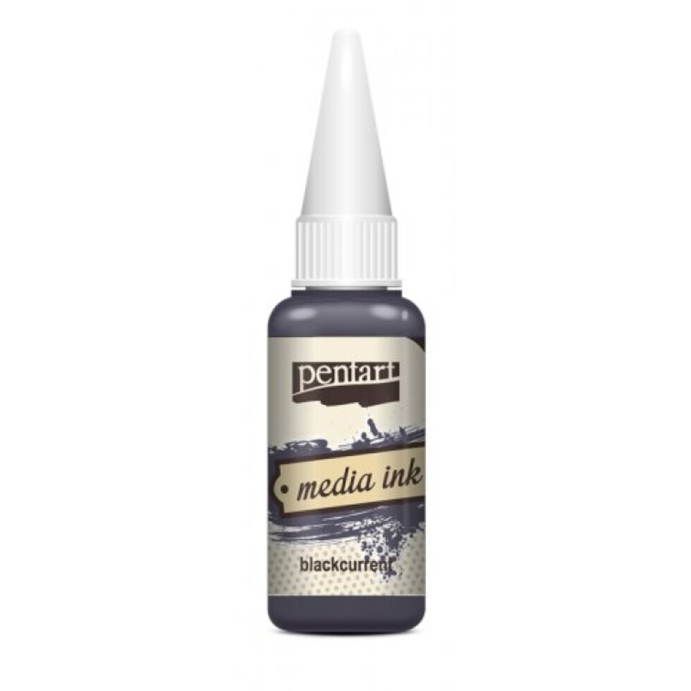 Alkoholový inkoust MEDIA INK PENTART 20 ml ČERNÝ RYBÍZ