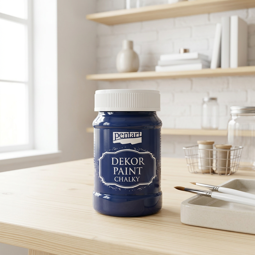 Křídová a dekorační barva PENTART 100 ml MODRÁ