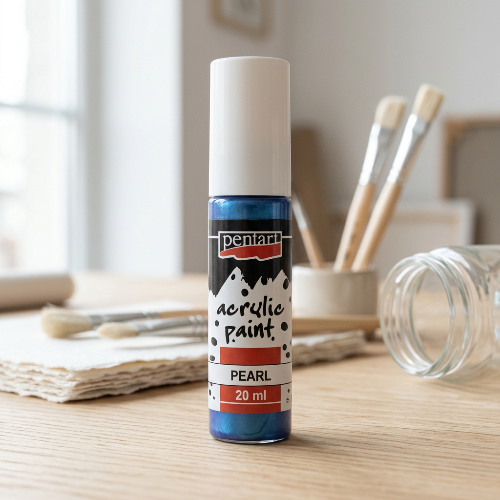 Akrylová barva perleťová PENTART 20 ml MODRÁ