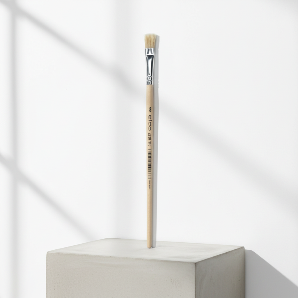 Školní štětec ELCO PINSEL plochý - Přírodní štětiny - velikost 8