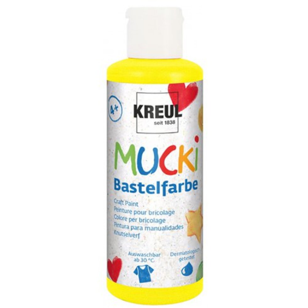 Sada prstová barva MUCKI 6 barev po 80 ml
