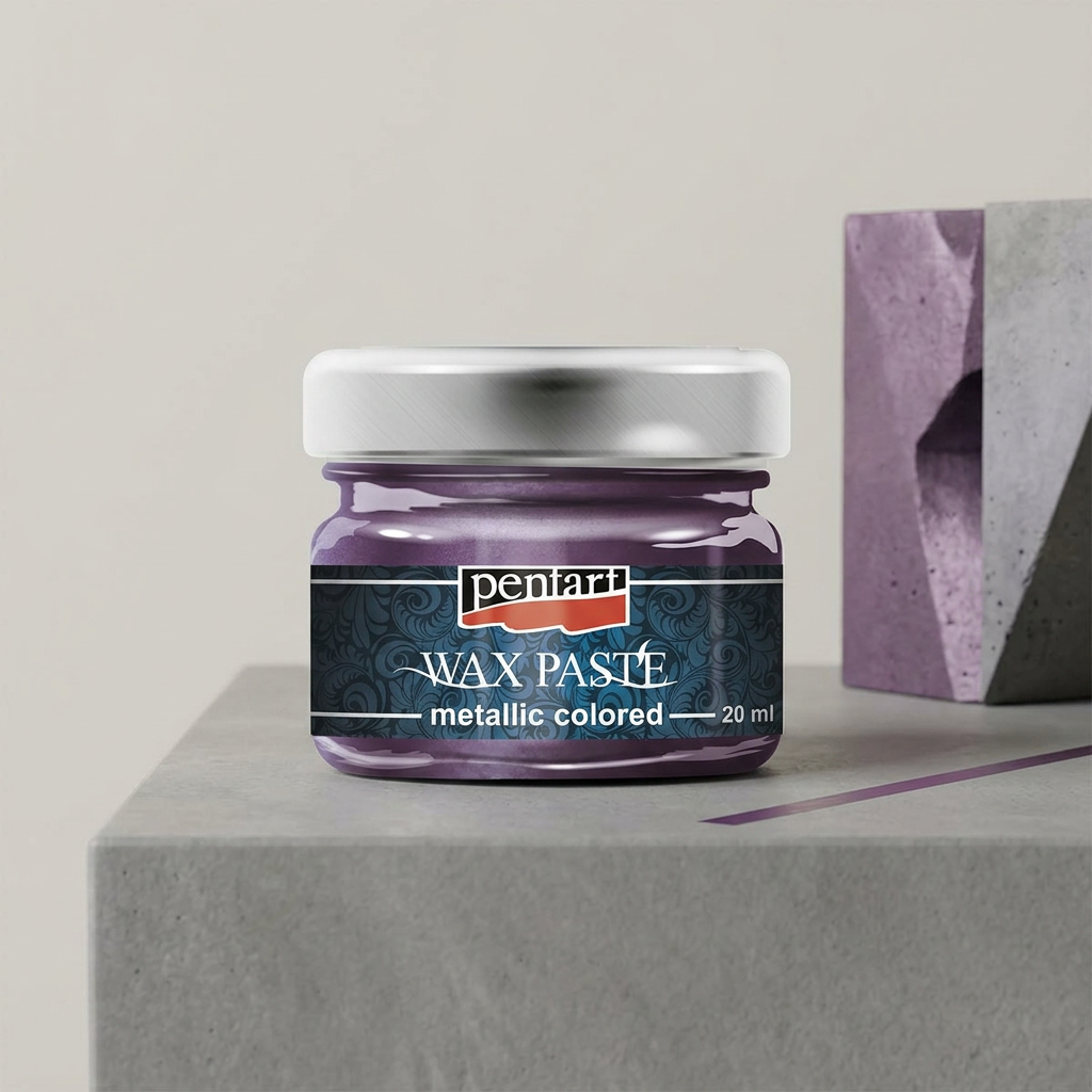 Vosková pasta barevná metalická PENTART 20 ml PURPUROVÁ