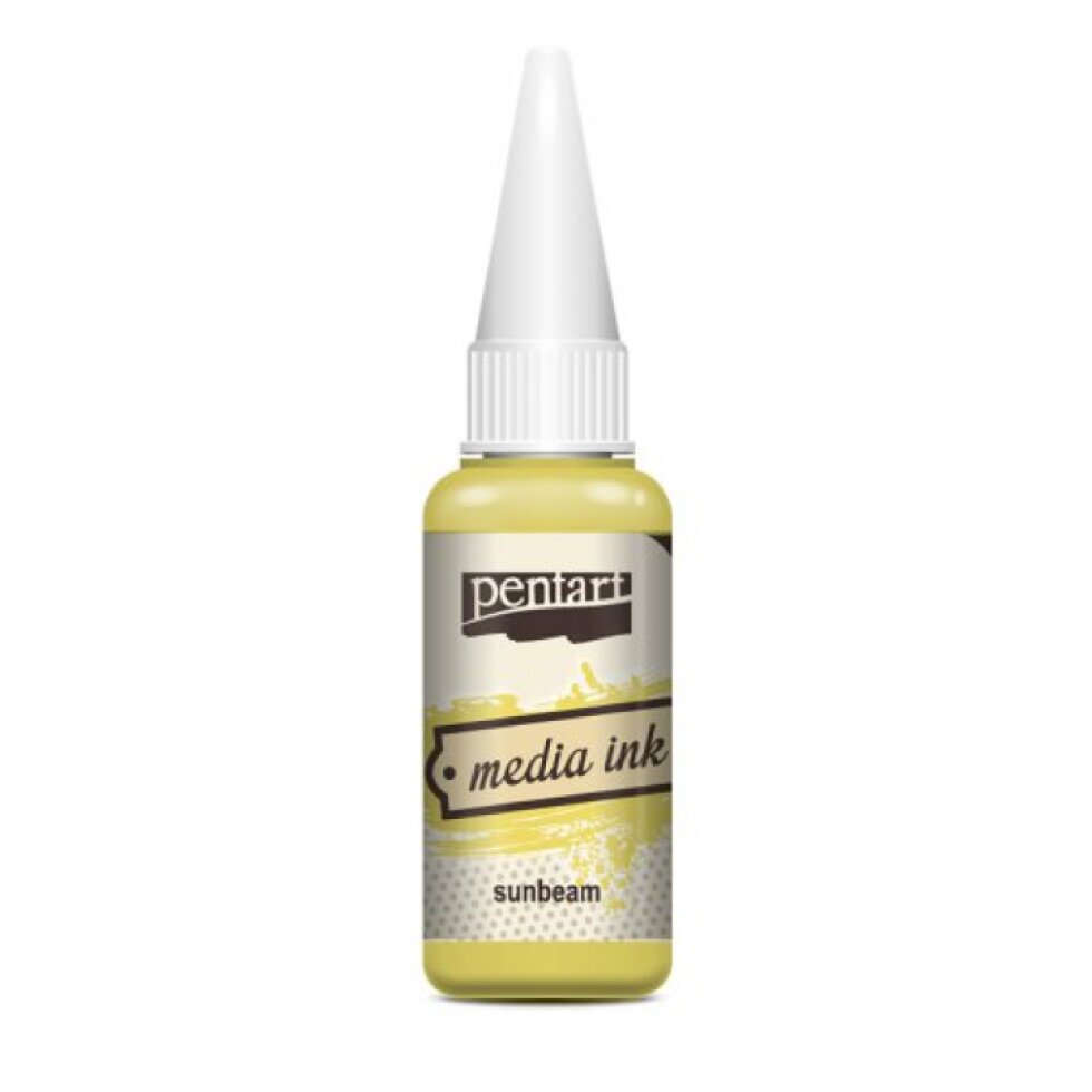 Alkoholový inkoust MEDIA INK PENTART 20 ml SLUNEČNÍ PAPRSEK