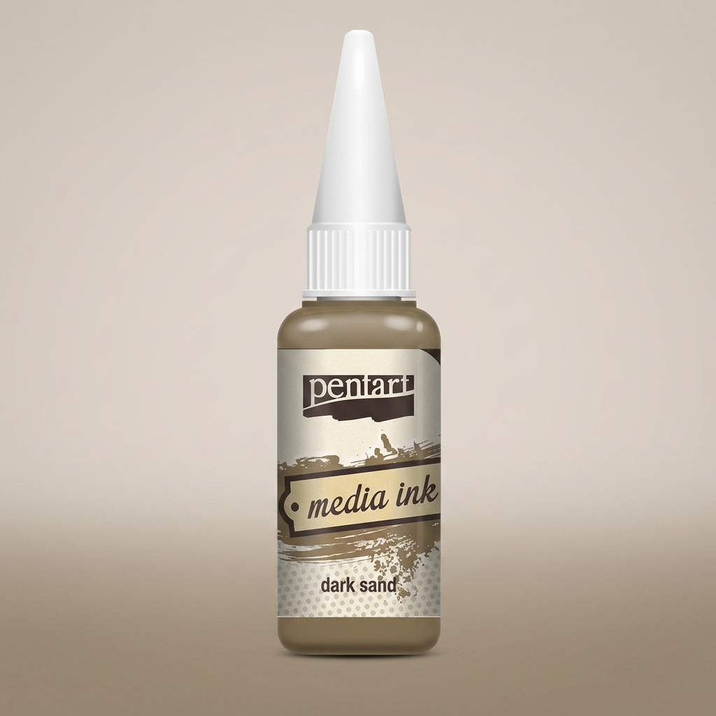 Alkoholový inkoust MEDIA INK PENTART 20 ml TMAVÝ PÍSEK