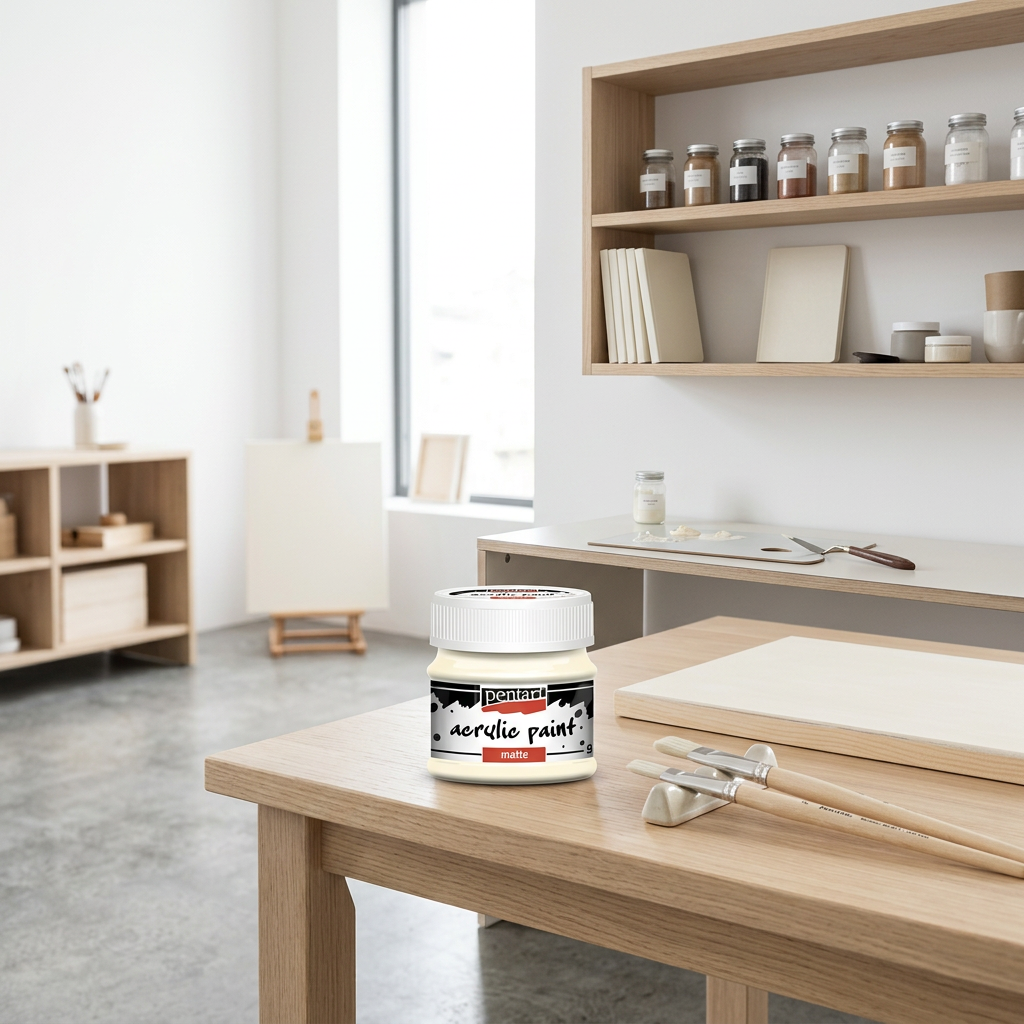 Akrylová barva matná PENTART 50 ml SLONOVINOVÁ