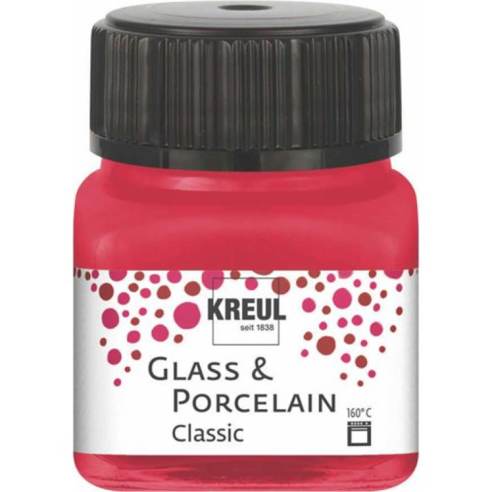 Sada barev na sklo a porcelán KREUL CLASSIC 6 x 20 ml