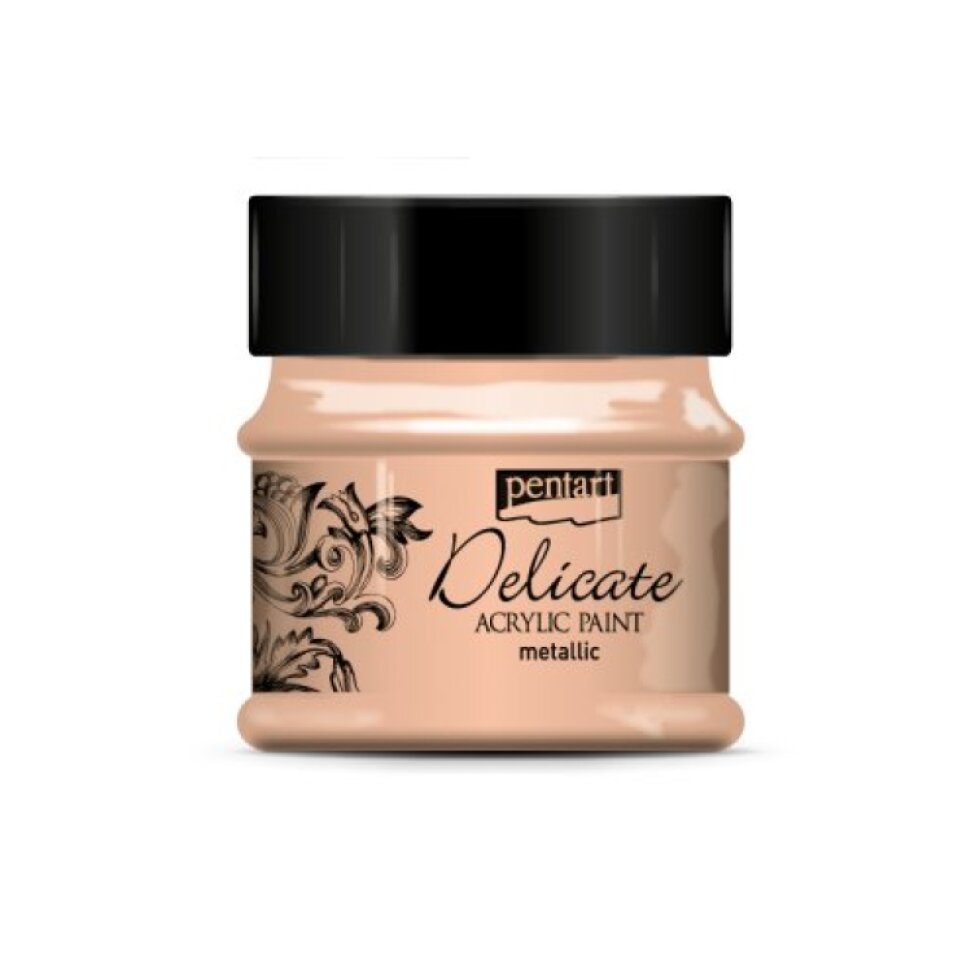 Delikátní akrylová barva metalická PENTART 50 ml NACHOVÁ ZLATÁ