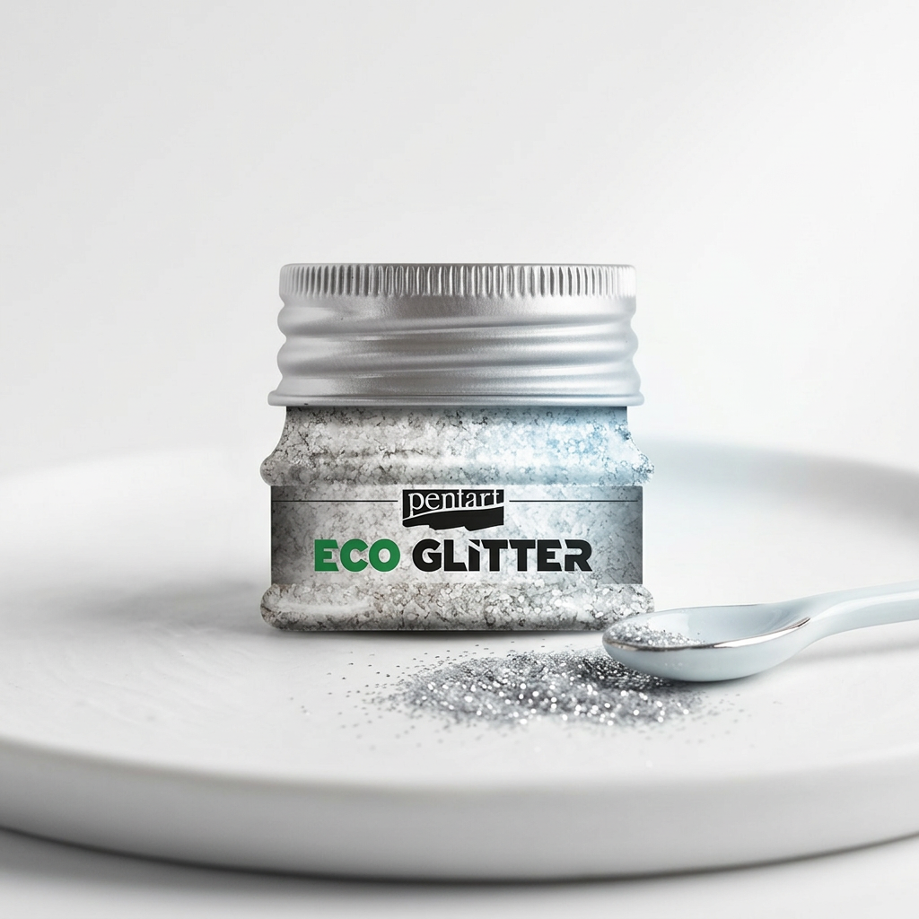 Eko Glitter PENTART 15 g HRUBÁ STŘÍBRNÁ