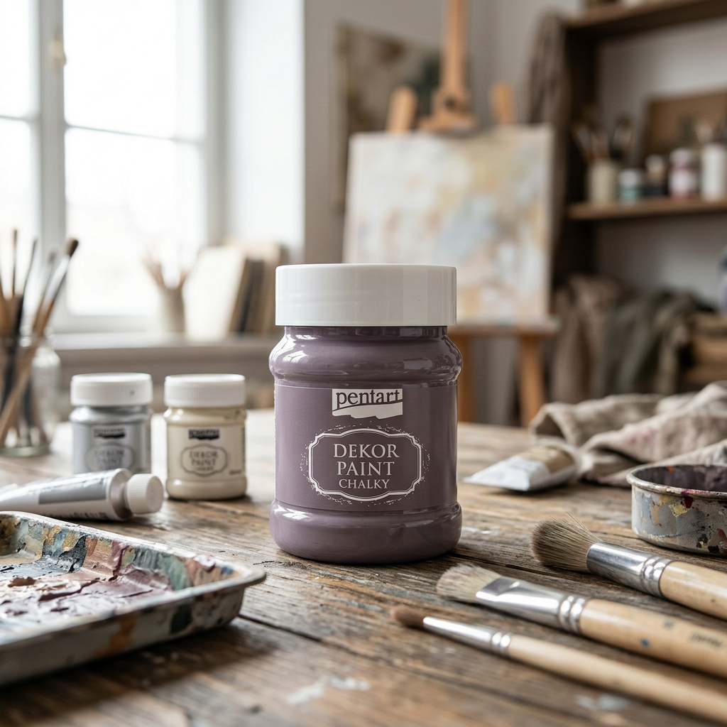 Křídová a dekorační barva PENTART 230 ml COUNTRY PURPUROVÁ