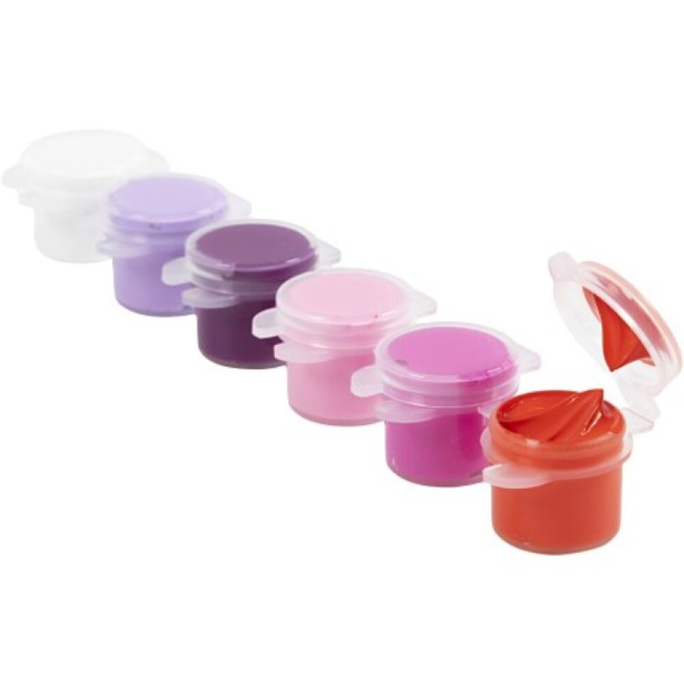 Sada Akrylová barva Plus Color 6x5 ml RŮŽOVOFIALOVÉ ODSTÍNY