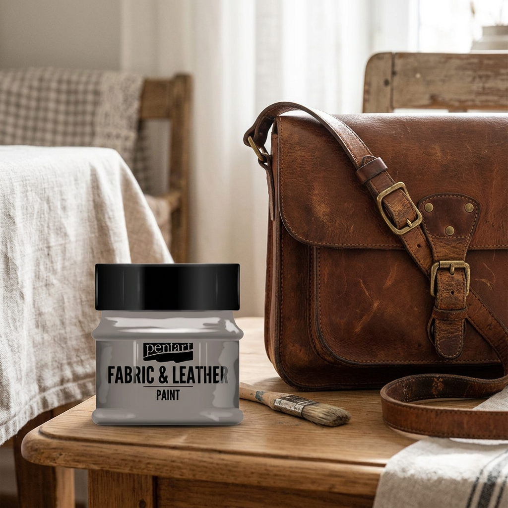 Barva na kůži a textil vintage PENTART 50 ml PÍSKOVÁ