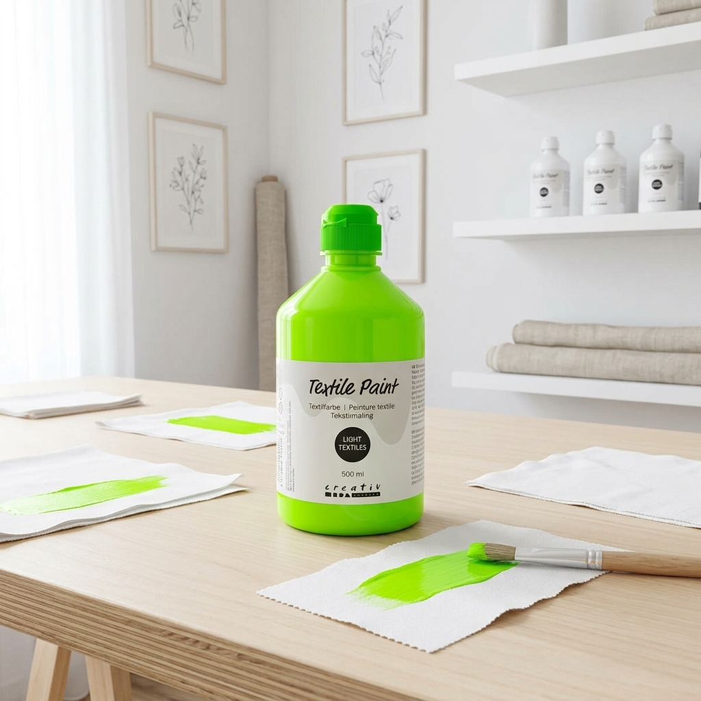 Barva na textil CREATIVE 500 ml NEONOVÁ ZELENÁ