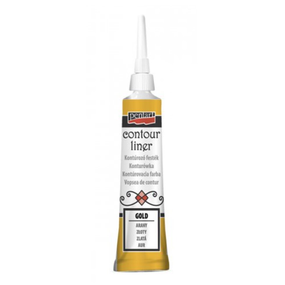 Konturovací liner metalický PENTART 20 ml ZLATÁ