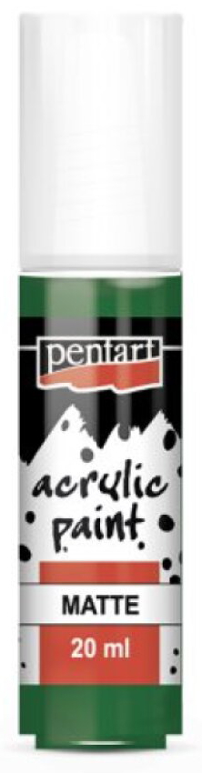 Akrylová barva matná PENTART 20 ml ZELENÁ