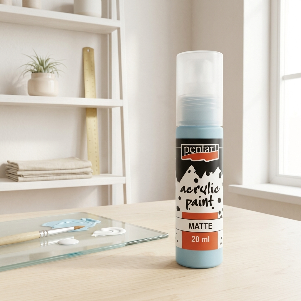 Akrylová barva matná PENTART 20 ml LEDOVÁ MODRÁ