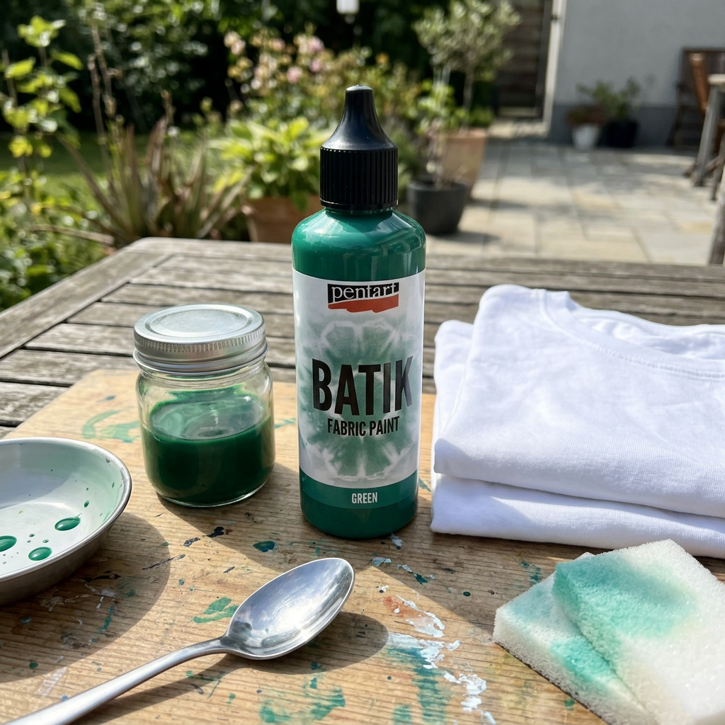 Batikovací barva za studena PENTART 80 ml ZELENÁ