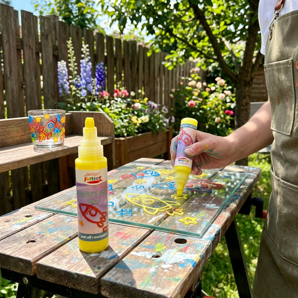Barva na sklo slupovací PENTART 20 ml ŽLUTÁ