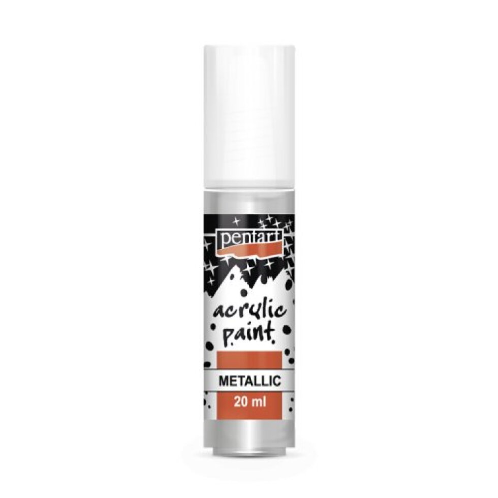 Akrylová barva metalická PENTART 20 ml STŘÍBRNÁ
