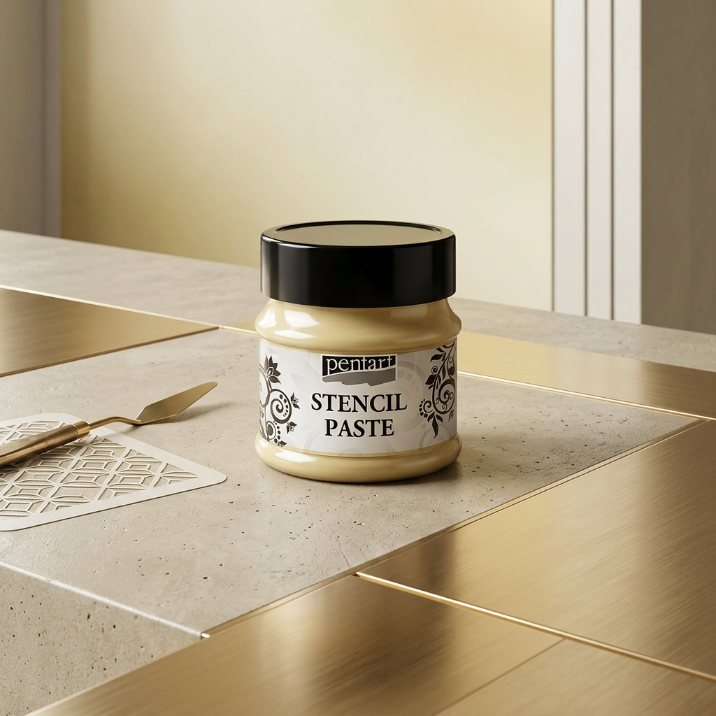 Šablonová pasta perleťová PENTART 50 ml VANILKOVÁ