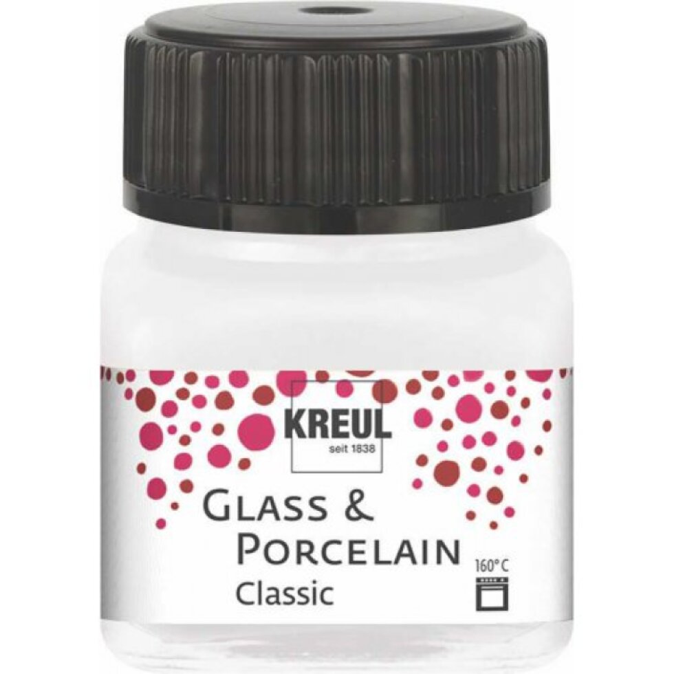 Barva na sklo a porcelán KREUL classic 20 ml PERLEŤOVÁ